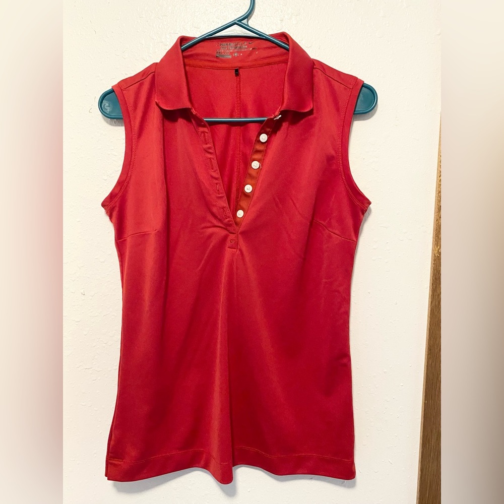 Nike Golf Tour Premium Red Sleeveless Shirt Tank Top